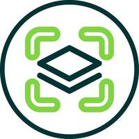 Show layer Line Circle Icon vector