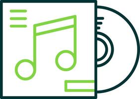 Cd cover Line Circle Icon vector