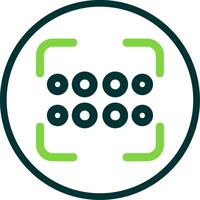 Reorder dots horizontal Line Circle Icon vector