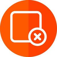 Delete square Line Red Circle Icon vector