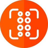 Reorder dots vertical Line Red Circle Icon vector