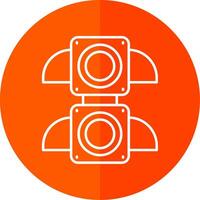 Traffic light Line Red Circle Icon vector