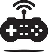 minimal Game console icon symbol, flat illustration, white background vector