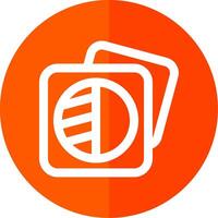 Image shadows Line Red Circle Icon vector