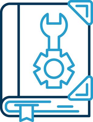 User manual Line Blue Two Color Icon