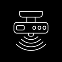 Motion sensor Line Inverted Icon vector