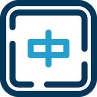 Align objects Line Blue Two Color Icon vector