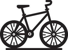 minimal Two wheeled bycycle vector silhouette, black color silhouette 12