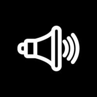 Volume up Line Inverted Icon vector