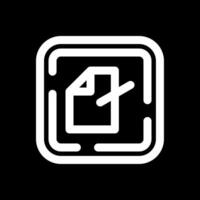 Edit file Line Inverted Icon vector