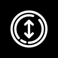 Up and down arrow Line Inverted Icon vector