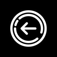 Right arrow Line Inverted Icon vector