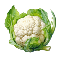 AI generated cauliflower transparent background PNG