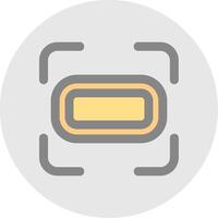 Landscape setting Line Filled Light Circle Icon vector