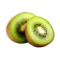 AI generated fresh Kiwi Fruit on transparent Background PNG