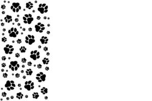 animal paw design with copy space vector