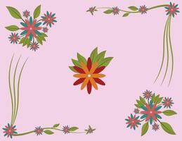 Beautiful Flowers for Decoration vector