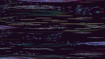 Glitch damage texture. Distortion retro noise effect, no signal abstract technical problem, destroyed pixel defect vector background illustration