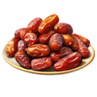 AI generated Concept of sweet and tasty food - dates, isolated on Transparent background png