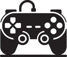 mínimo juego consola icono símbolo, plano ilustración, blanco antecedentes 19 vector