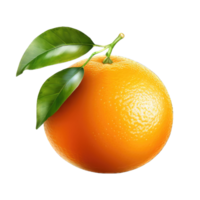 AI generated fresh orange on transparent Background PNG