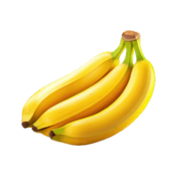 ai gerado banana transparente png