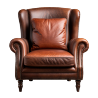 AI generated Club Chair isolated on transparent background png