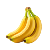ai generado plátano transparente png