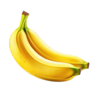 ai gerado banana transparente png