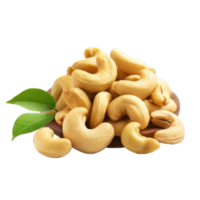 AI generated cashew nuts on transparent background PNG