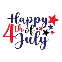 Happy 4th of July shirt print template vector