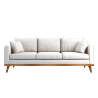 ai generiert Sofa auf transparent Hintergrund png