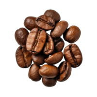 AI generated coffee beans on Transparent Background png