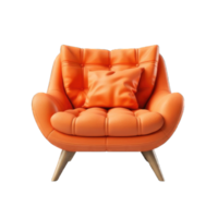 AI generated armchair on Transparent Background png