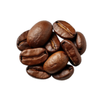 AI generated coffee beans on Transparent Background png