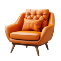 AI generated armchair on Transparent Background png