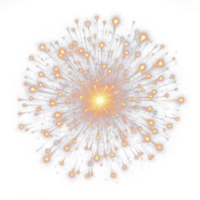 AI generated firework isolate PNG transparent background