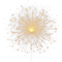 AI generated firework isolate PNG transparent background