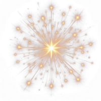 AI generated firework isolate PNG transparent background