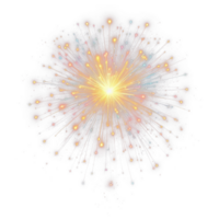 AI generated firework isolate PNG transparent background