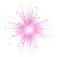 pink light burst explosion effect png