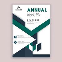 Modern Annual report vector