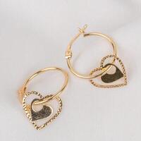 The latest beautiful modern gold earring jewelry photo