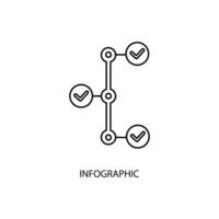 infographic concept line icon. Simple element illustration. infographic concept outline symbol design. vector