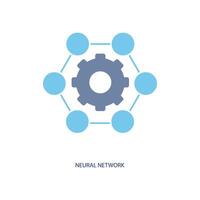 neural network concept line icon. Simple element illustration. neural network concept outline symbol design. vector