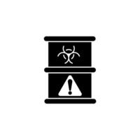 hazardous waste concept line icon. Simple element illustration. hazardous waste concept outline symbol design. vector