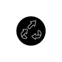 upcycling concept line icon. Simple element illustration. upcycling concept outline symbol design. vector