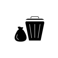 waste concept line icon. Simple element illustration. waste concept outline symbol design. vector