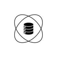 data science concept line icon. Simple element illustration. data science concept outline symbol design. vector