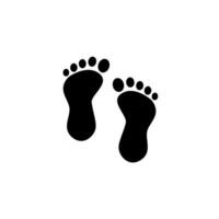 footprint concept line icon. Simple element illustration. footprint concept outline symbol design. vector